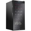 Ivation 18-Bottle Compressor Freestanding Wine Cooler Refrigerator - Black IVFWCC181B